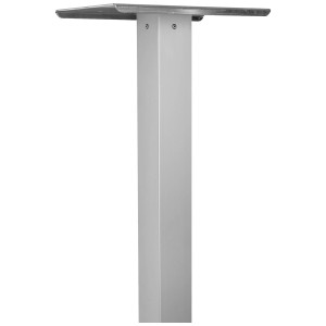 Support carré Huber en aluminium pour boîtes aux lettres, 114x65x65 cm.
