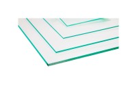 Kunstglas strukturiert glasklar 2'000 x 1'000 mm / Stärke 2,5 mm