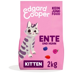 Edgard & Cooper Kitten cibo secco per gatti Anatra e Pollo, confezione da 2kg.