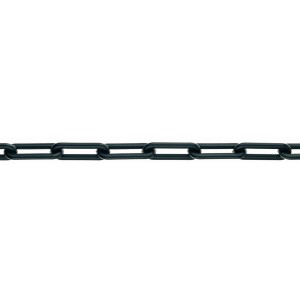 Schwarze Regenablaufkette, Ø 10 mm, aus Polypropylen. Meterware für Bootstechnik.