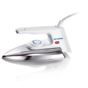 Ferro da stiro Severin BA3211, piastra in alluminio, argento-bianco, 1200 W.