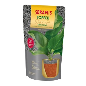 Seramis Topper Graphite 1 l: Copertura decorativa per vasi, protegge dai moscerini dei funghi.