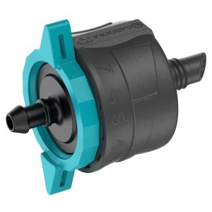 Gocciolatore finale regolabile Gardena per sistemi Micro-Drip, per irrigare piante singole.