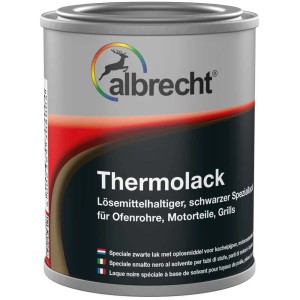 Dose Albrecht Thermolack, schwarz matt, hitzebeständig bis 500°C, für Metall