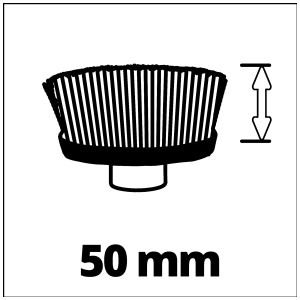 Einhell Spazzola Soft 120/50 per spazzola per superfici Picobella, accessorio per utensili da giardino.