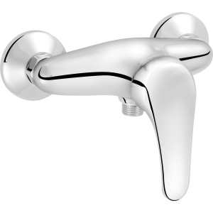Miscelatore doccia cromato baliv DU-5090, monocomando con superficie lucida.