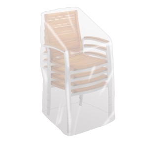 Copertura protettiva trasparente 150x66x66 cm per sedie da giardino, protezione da vento e intemperie.