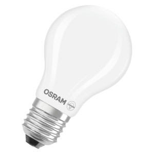 Mattes Osram LED-Leuchtmittel E27 in Glühlampenform, 1,8W, 250lm.