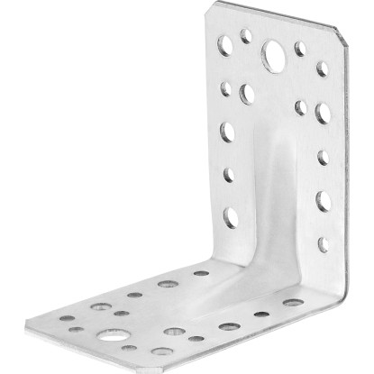 Connettore angolare acciaio con fessura zincato (HxLxP) 90 x 90 x 65 mm / 20 pz.
