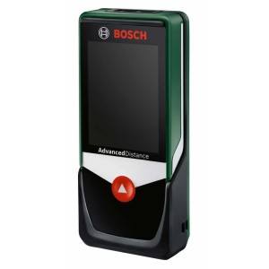 Télémètre laser Bosch AdvancedDistance 50 C vert/noir avec écran tactile couleur.