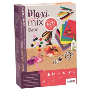 Set creativo Kreativmix Maxi Basic con oltre 400 pezzi per bambini e adulti.