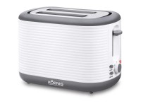 Koenig Toaster Stripes Weiss glänzend