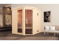 Weka Massivholzsauna Turku 2 Sparset Glastür/Fenster Kompakt 9 kW Weka Massivholzsauna Turku 2 Sparset Glastür/Fenster Kompakt 9 kW