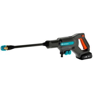 Nettoyeur moyenne pression sans fil Gardena AquaClean 24/18V, appareil de nettoyage mobile avec batterie.