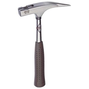 Picard Latthammer n. 298, 800 g, con manico in tubo d'acciaio e porta chiodi magnetico.