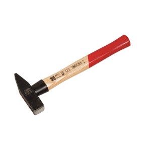 Mazzuola da fabbro LUX Comfort, 800 g, con manico in frassino e testa nera.