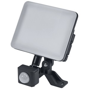 Faretto da esterno a LED Osram Endura, 10W, nero, con sensore di movimento per parete esterna.