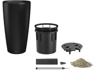 Lechuza Pflanzgefäss Rondo Premium 32 Schwarz Matt Ø 33 cm / Höhe 56 cm