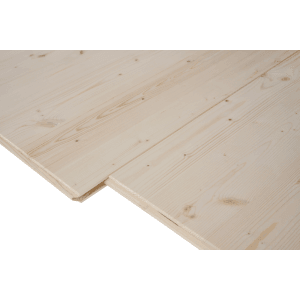 Pannello a 3 strati Binderholz, abete, 1,9x62,5x125 cm, con linguetta e scanalatura