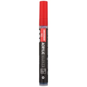 Amsterdam Acrylmarker Oxidschwarz, 4 mm Spitze. Ideal für Kunst und Hobby.