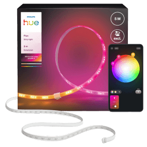 Estensione striscia LED Philips Hue Flux 5m con sfumatura di colore e controllo app.