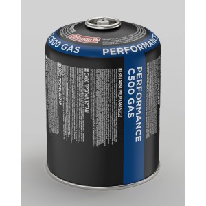 Cartuccia gas Coleman C500 Performance per fornelli da campeggio con miscela butano/propano.