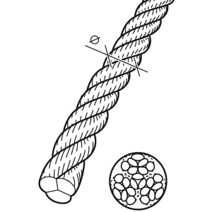 Corda in PP Blu Ø 10 mm / lunghezza 20 m