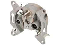 Schwaiger Sat-Steckdose 3 Loch Silber