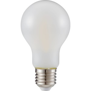 Lampadina LED a filamento E27, 7W, bianco neutro, 806 lumen, EEC: E. Lampadina con superficie opaca.