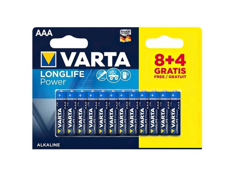 Varta AlkalineBatterie High Energy Micro AAA 8 + 4 gratis kaufen bei OBI