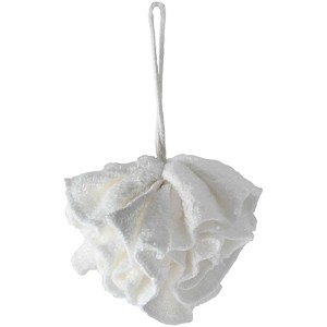 Spugna da bagno MSV in fibra di bambù e cotone, morbida e delicata sulla pelle, ca. 13x13 cm.