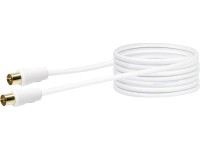 Schwaiger Anschlusskabel IEC 90 dB Weiss 5 m Schwaiger Anschlusskabel IEC 90 dB Weiss 5 m