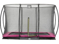 Exit Bodentrampolin Silhouette mit Sicherheitsnetz Rosa 214 x 305 cm