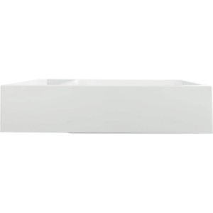 Lavabo AquaSu cuVa, 60 cm, blanc, en fonte minérale.