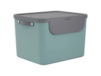 Rotho Switzerland Recycling-Müllsystem Albula Kunststoff Mistletoe Green 55 l