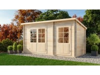 Carlsson Holz-Gartenhaus Pultdach Druckimprägniert 430 cm x 174 cm