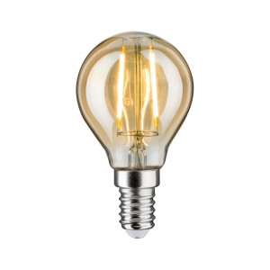 Paulmann LED-Lampe Vintage-Tropfen E14 Goldlicht, 2W. Goldfarbene Retro-Glühbirne.
