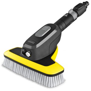 Brosse de lavage Kärcher WB 7 Plus 3 en 1 avec tête jaune et poils souples.