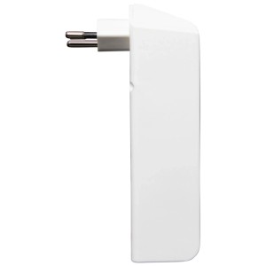 Adaptateur de prise Brennenstuhl cleverLINE 3 voies avec USB, rotatif, blanc.