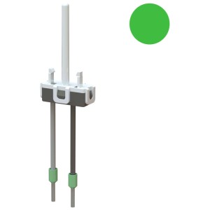 Cartouche lumineuse LED verte pour interrupteurs/boutons, adaptée aux accessoires de boîtes d'encastrement.