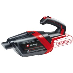 Einhell Power-X-Change aspirapolvere a batteria TE-HV 18/06 Li con batteria, rosso/nero. Aspirapolvere compatto per pulizia flessibile.