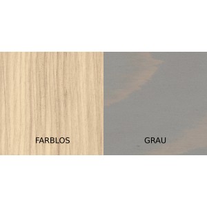 Échantillons de couleur : Bondex UV-Huile Universelle, incolore et grise. Huile pour bois pour une protection optimale.