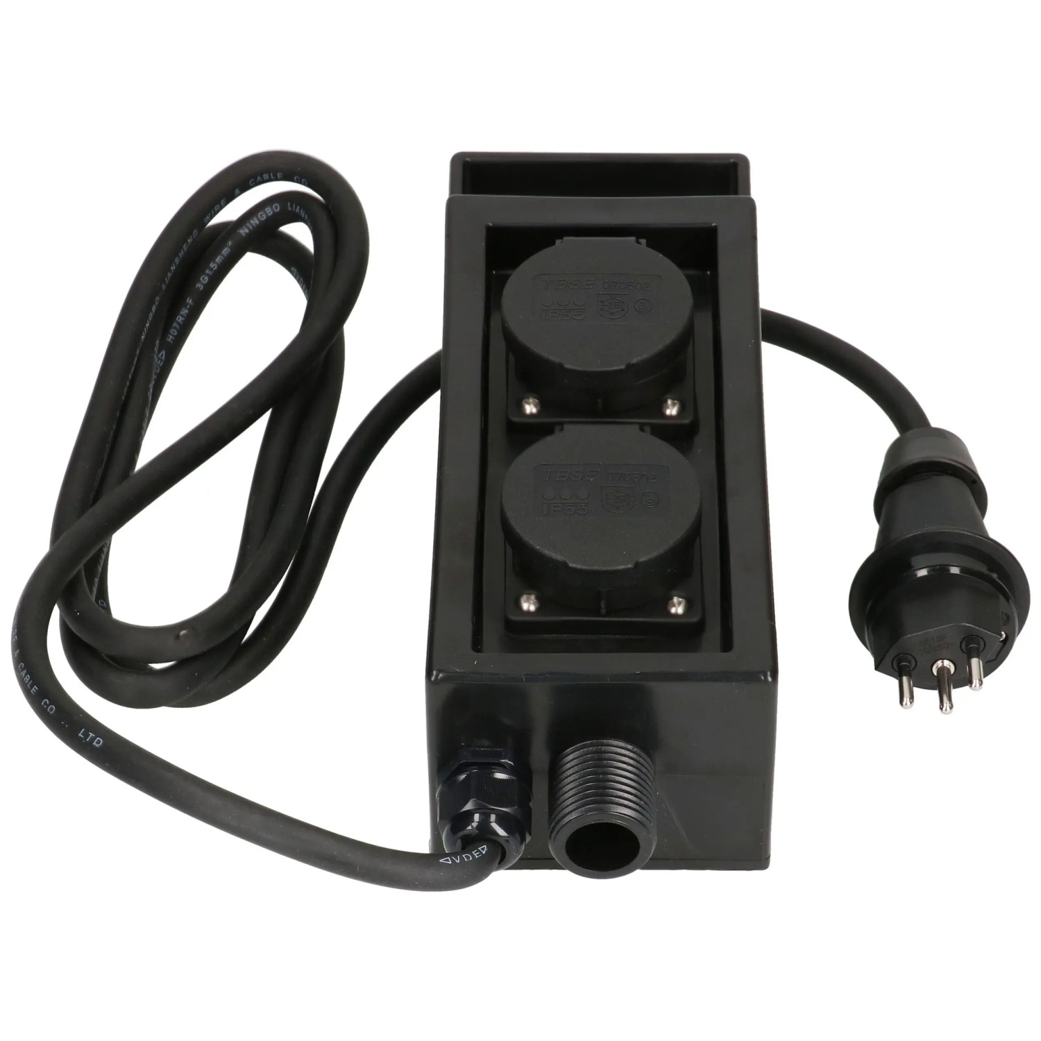 maxGarden Gartensteckdose mit Spiess Schwarz kaufen bei OBI