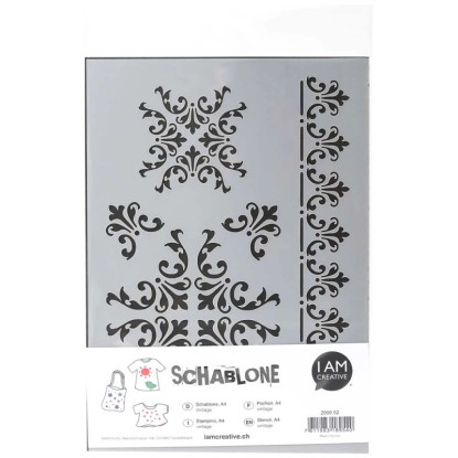 Stencil Vintage A4