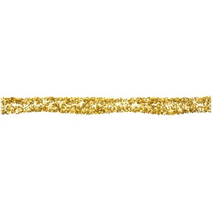 Linie aus hellgoldenem Glitzerkleber für kreative Projekte.