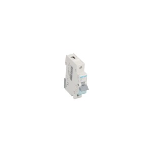 Hager Disjoncteur 16A, blanc, 1 pôle, pour protection court-circuit et surcharge.