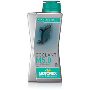 Motorex Liquide de refroidissement Coolant M5.0, bidon de 1 litre, prémélange prêt à l'emploi pour une protection optimale du radiateur.