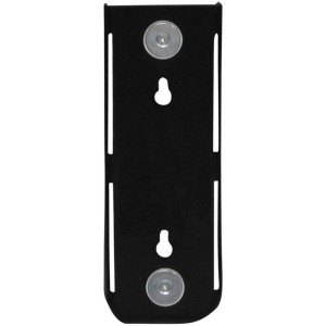 Support mural Brennenstuhl cleverLINE, noir, avec aimants pour fixer les multiprises.