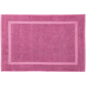 Tappeto da bagno rettangolare Diaqua Fresco color malva, 50x70 cm, con motivo a rilievo.