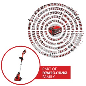 Einhell Spazzola a batteria per superfici PICOBELLA 18/215, parte della famiglia Power X-Change.